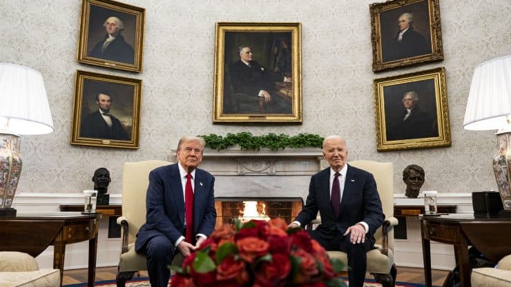 Joe Biden And Donald Trump Meet At The White House Nov